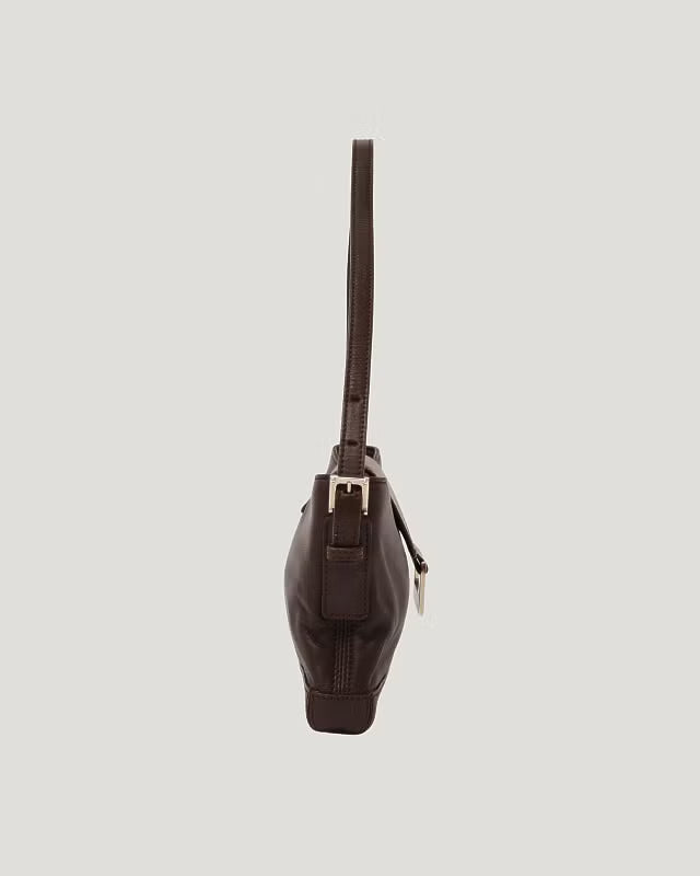 Logo Hardware Leather One-Shoulder Bag