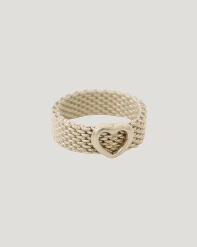 Somerset Mesh Heart Ring