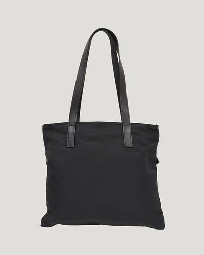 Triangle Logo Hardware Nylon Tote Bag