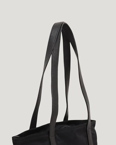 Triangle Logo Hardware Nylon Tote Bag