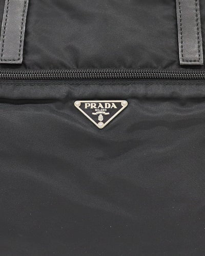 Triangle Logo Hardware Nylon Tote Bag