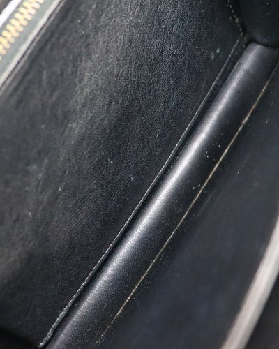 马车金属皮革单肩包