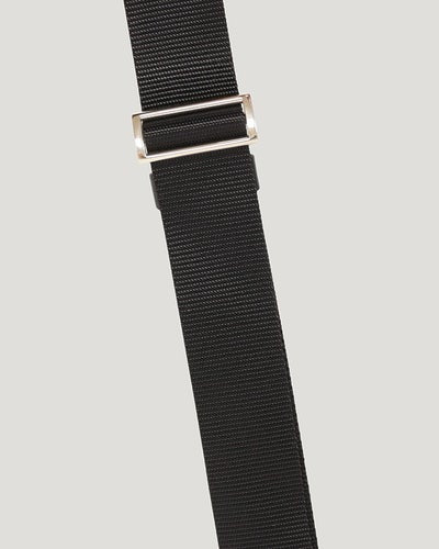 三角ロゴ金具ナイロンショルダーバッグ