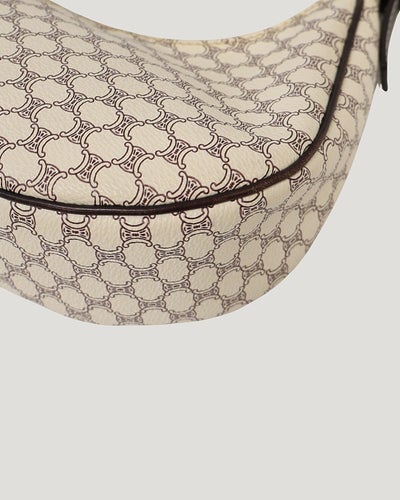 Macadam Pattern Hobo One-Shoulder Bag