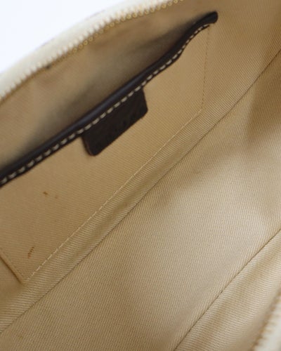 Macadam Pattern Hobo One-Shoulder Bag