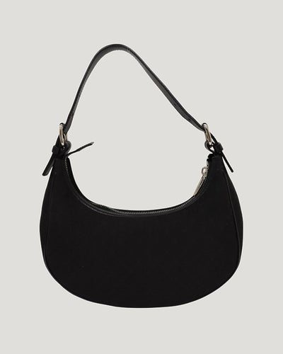 Macadam Pattern Hobo One-Shoulder Bag