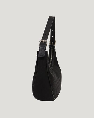 Macadam Pattern Hobo One-Shoulder Bag