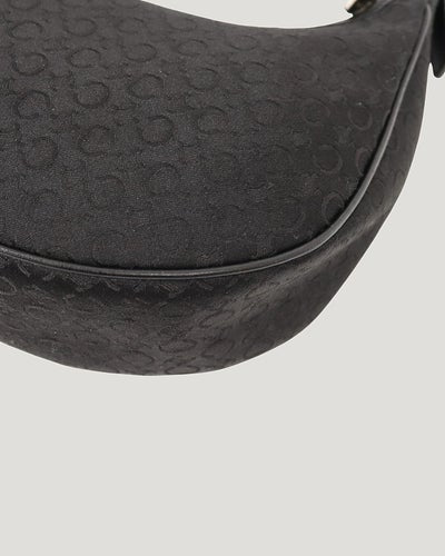 Macadam Pattern Hobo One-Shoulder Bag
