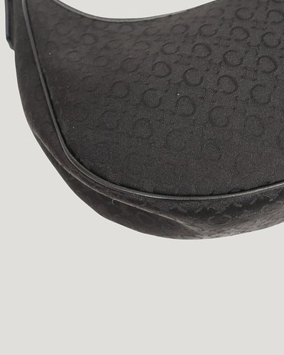 Macadam Pattern Hobo One-Shoulder Bag