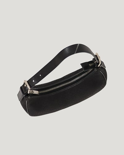 Macadam Pattern Hobo One-Shoulder Bag