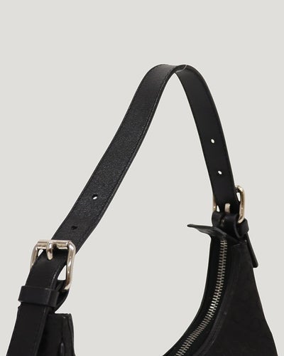 Macadam Pattern Hobo One-Shoulder Bag