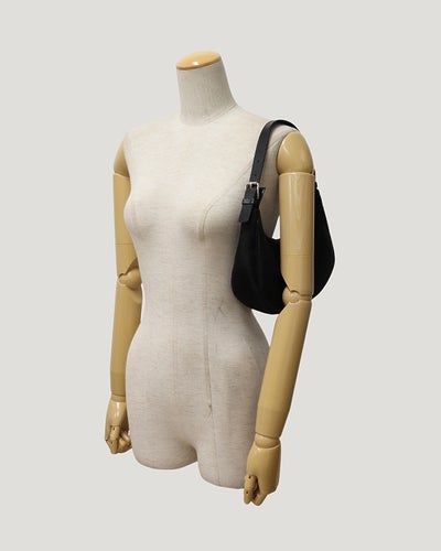 Macadam Pattern Hobo One-Shoulder Bag