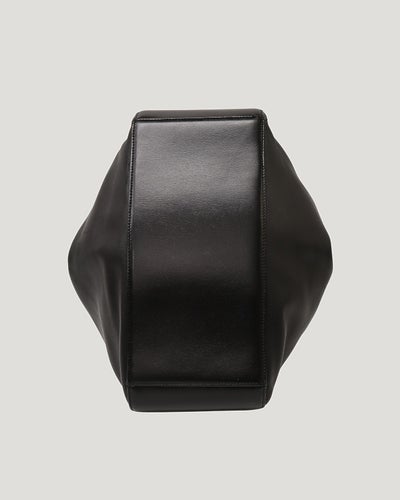 Logo-Embossed Leather Handbag