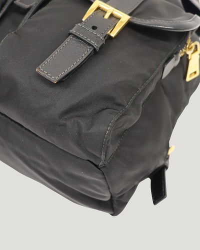 Triangle Logo Nylon Backpack