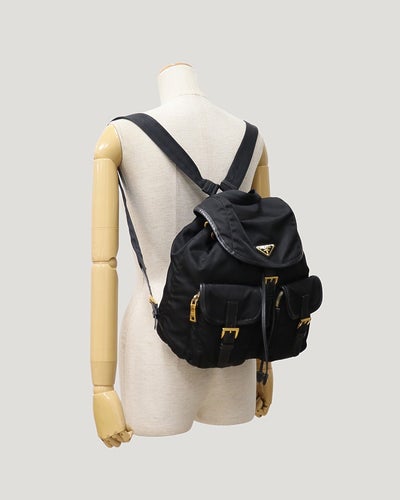 Triangle Logo Nylon Backpack