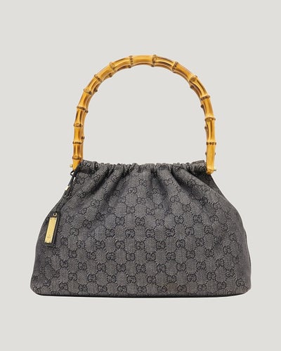 GG Canvas Bamboo Handbag
