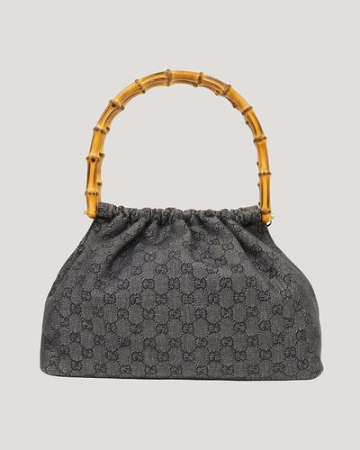 GG Canvas Bamboo Handbag