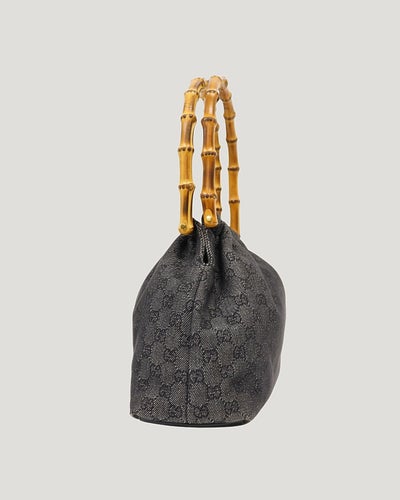 GG Canvas Bamboo Handbag