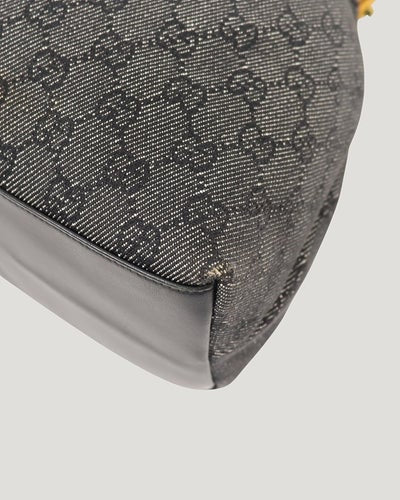GG Canvas Bamboo Handbag