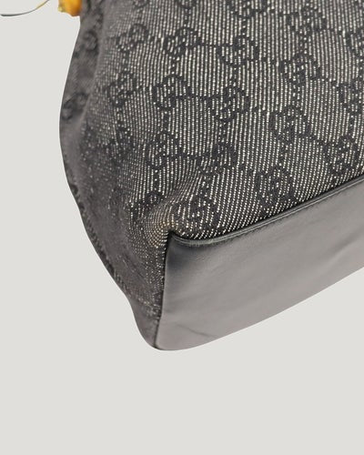 GG Canvas Bamboo Handbag