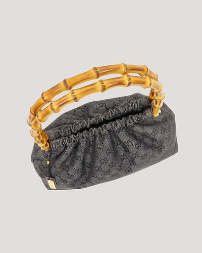 GG Canvas Bamboo Handbag