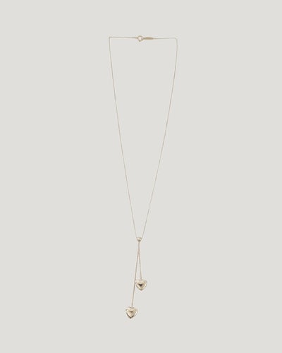 Double Drop Heart Necklace