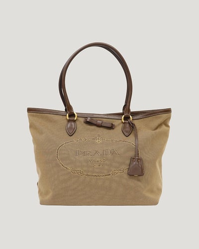 Logo Jacquard Tote Bag