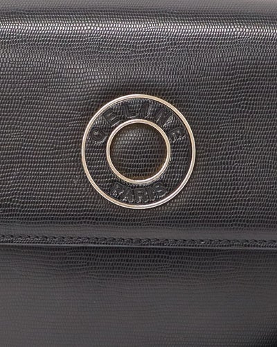 Circle Logo Leather Shoulder Bag