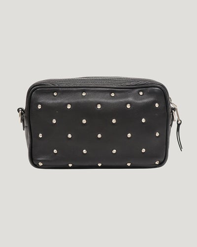 Studded Leather Chain Shoulder Bag