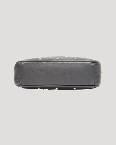 Studded Leather Chain Shoulder Bag