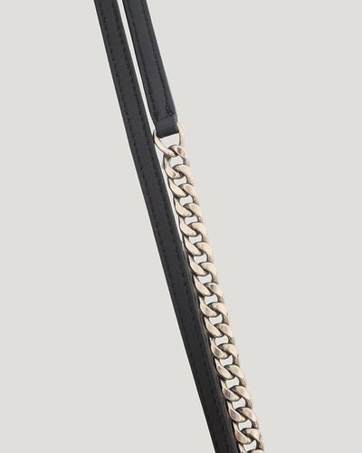 Studded Leather Chain Shoulder Bag