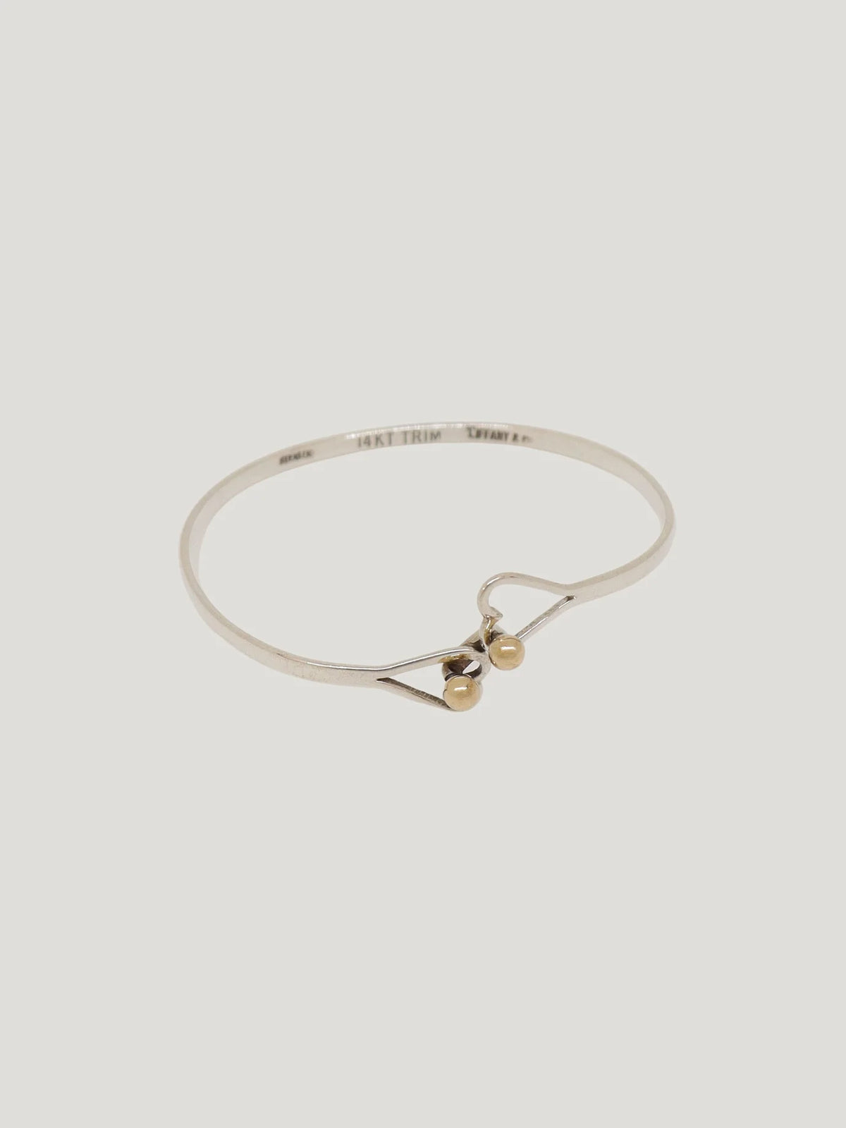 Double Heart Bangle