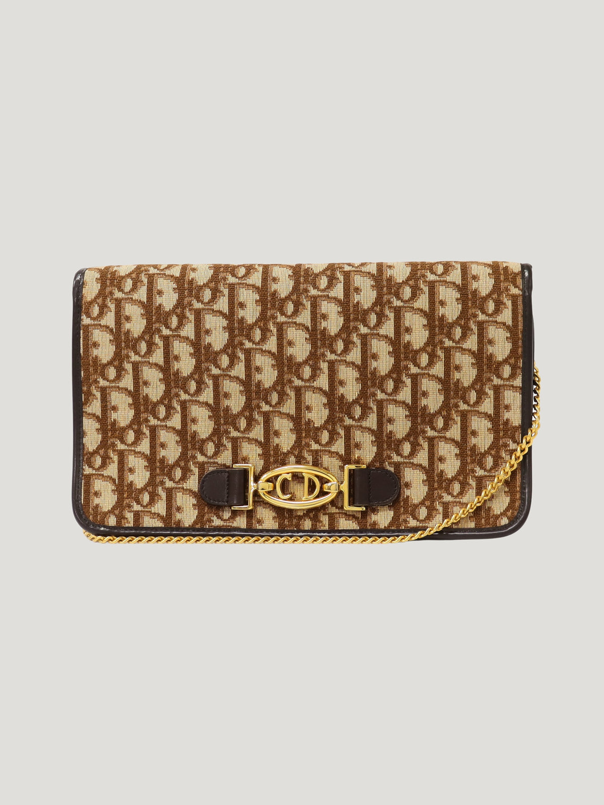 Trotter-pattern chain shoulder bag