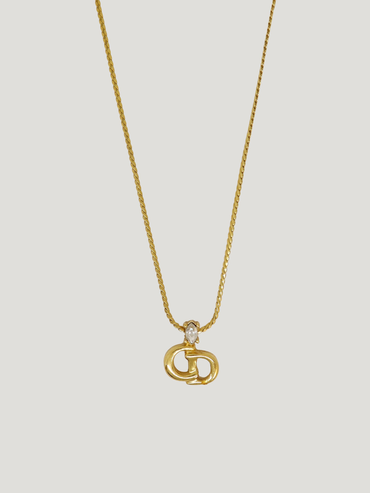 CD rhinestone necklace