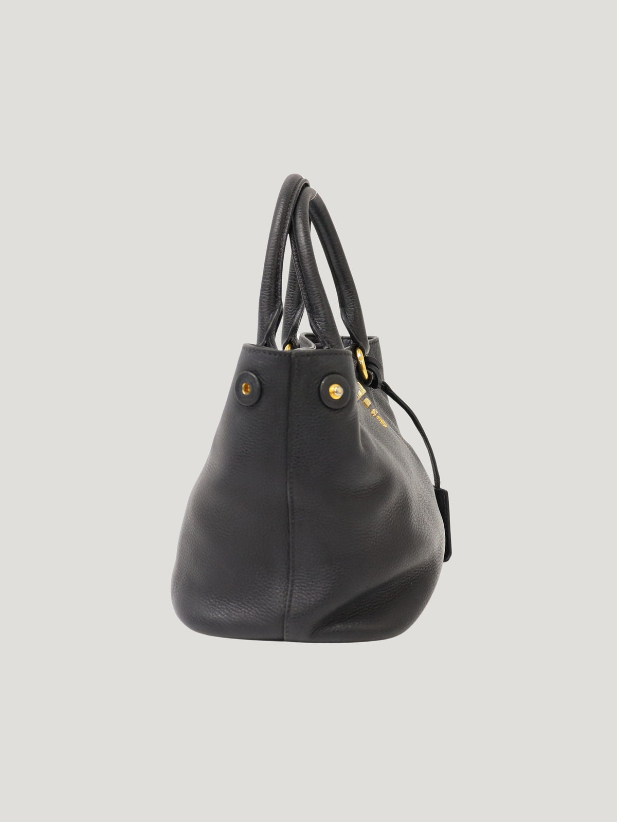 Logo hardware leather 2-way bag