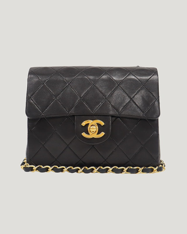 Mini Matelassé Turnlock Chain Shoulder Bag