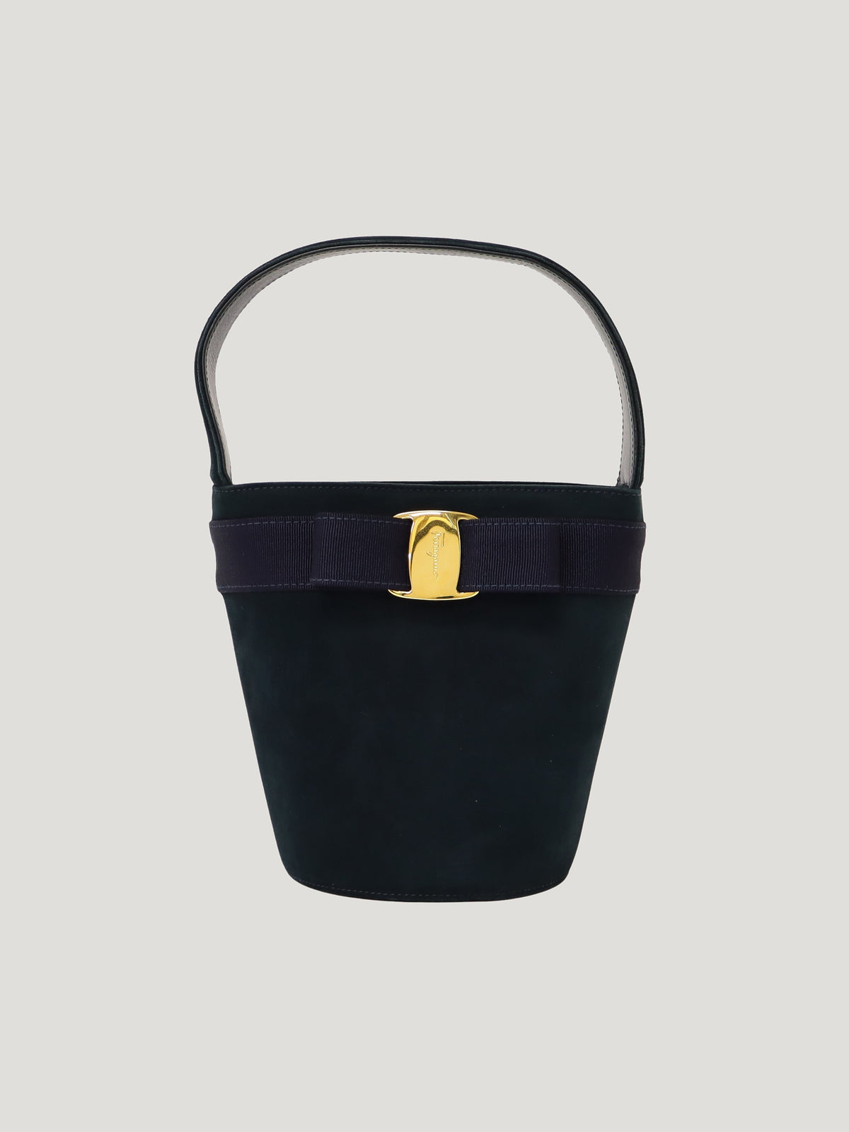 VARA hardware suede handbag