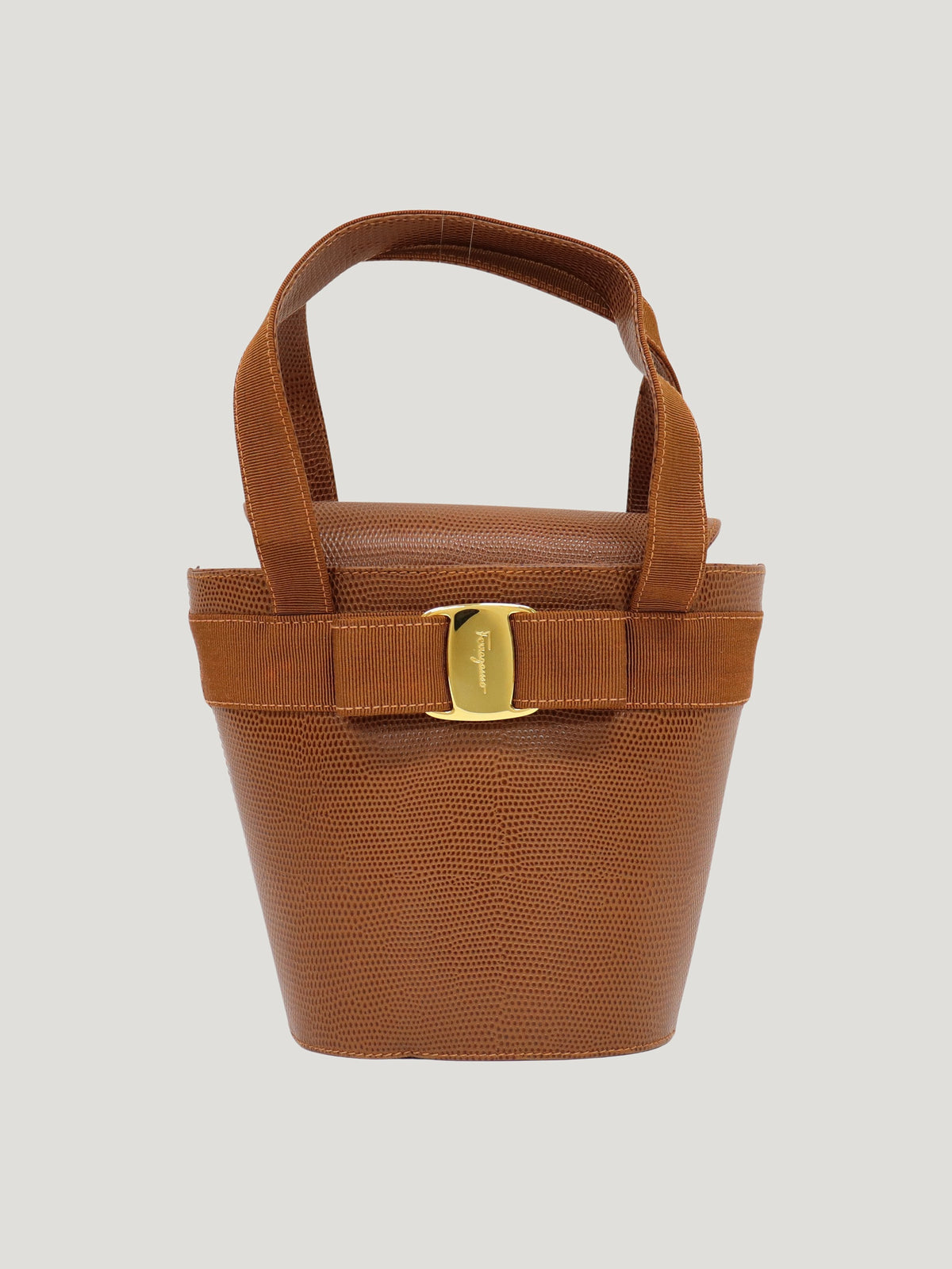Vara Hardware Leather Handbag