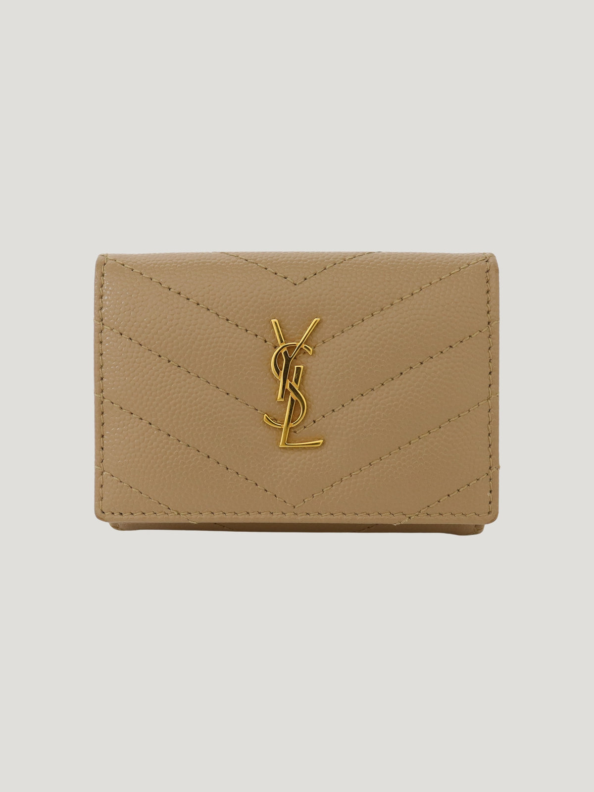 ロゴ金具レザーコンパクトウォレット