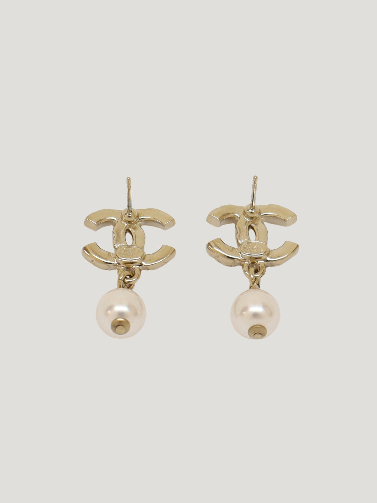 COCOラインストーンパールピアス