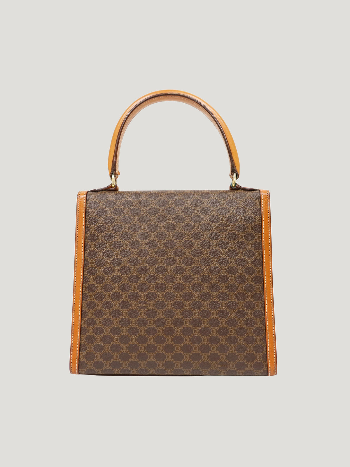Macadam-pattern handbag with Gancini clasp