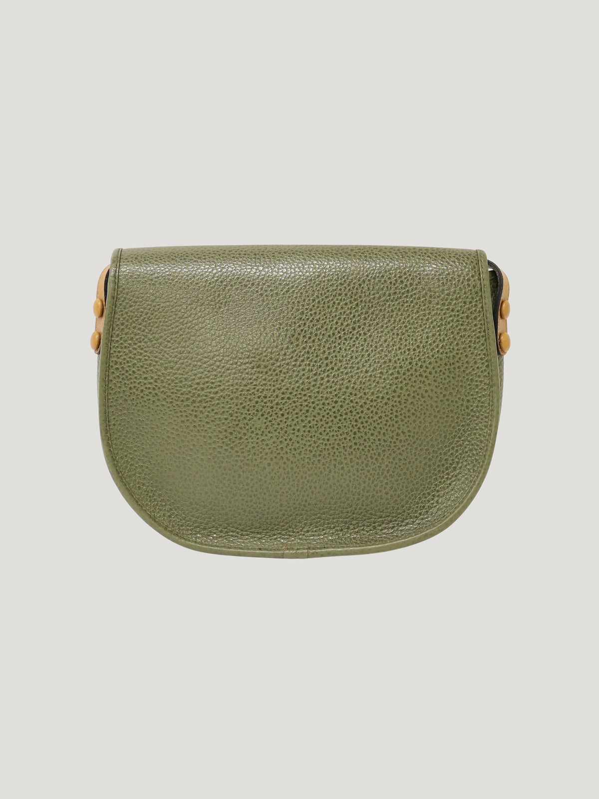 CD Hardware Leather Shoulder Bag