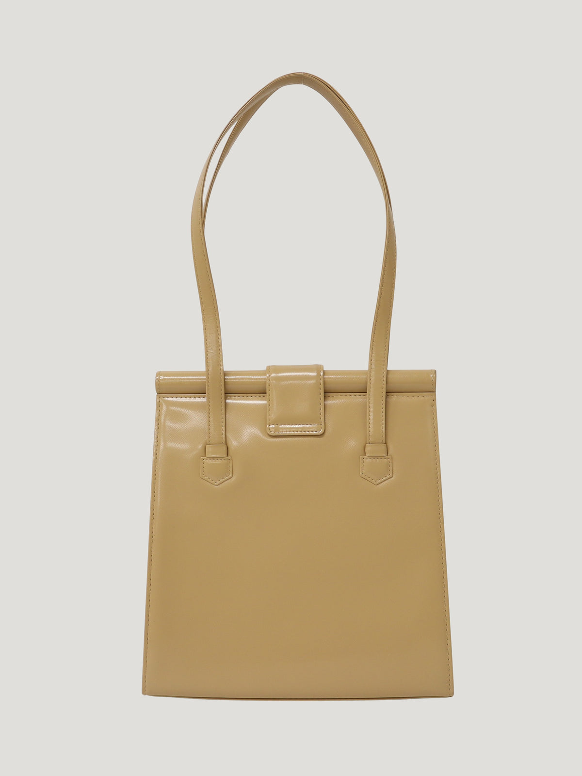 Logo Hardware Leather Shoulder Bag
