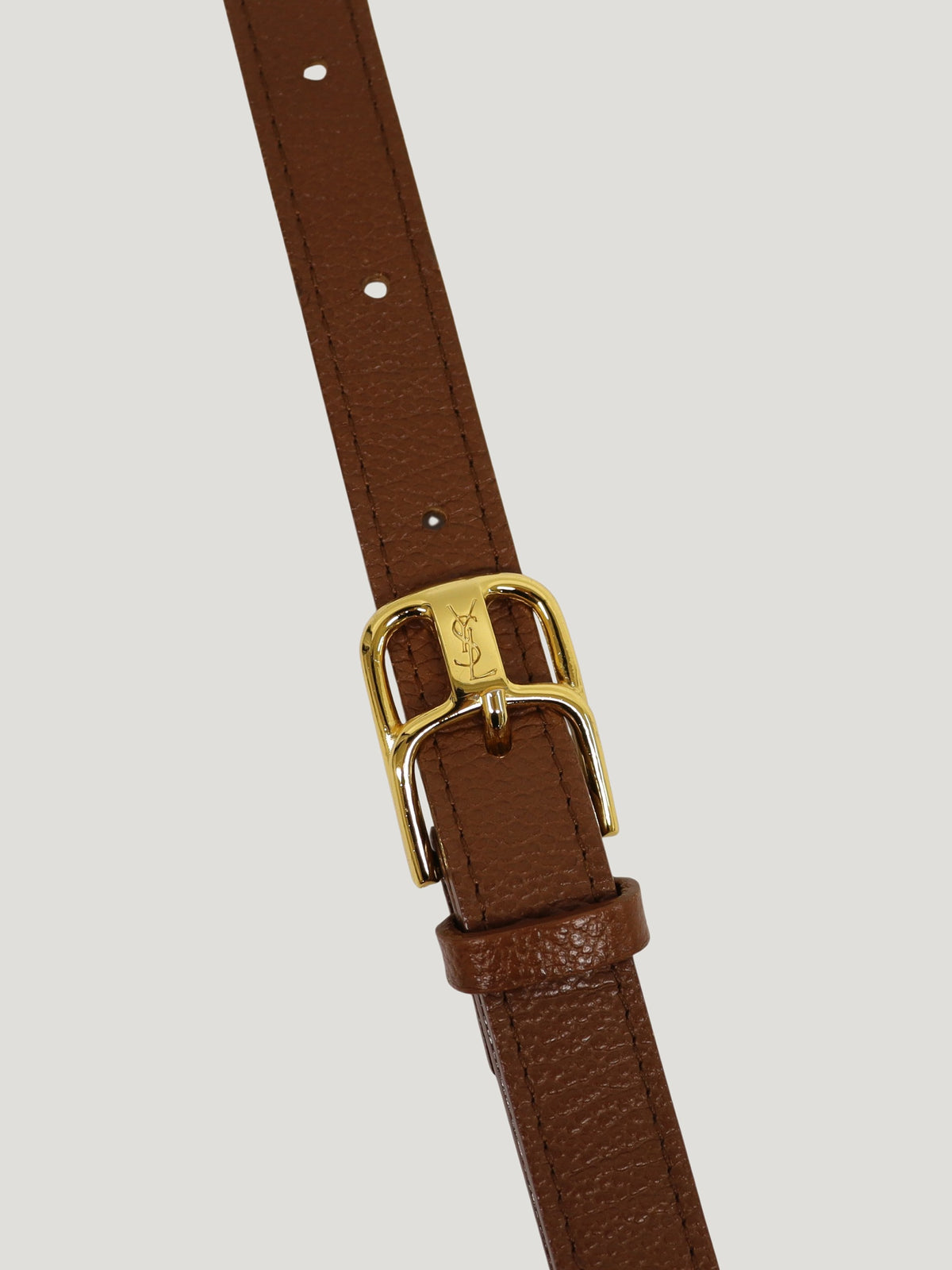 ロゴステッチレザーショルダーバッグ