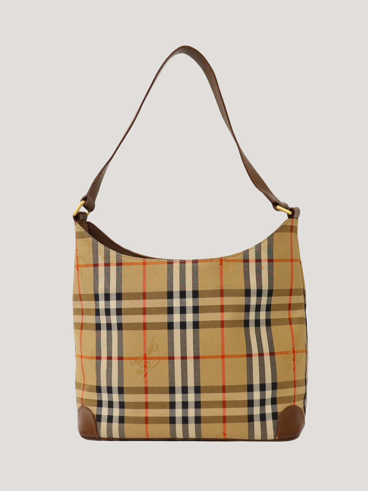 Checked one-shoulder bag