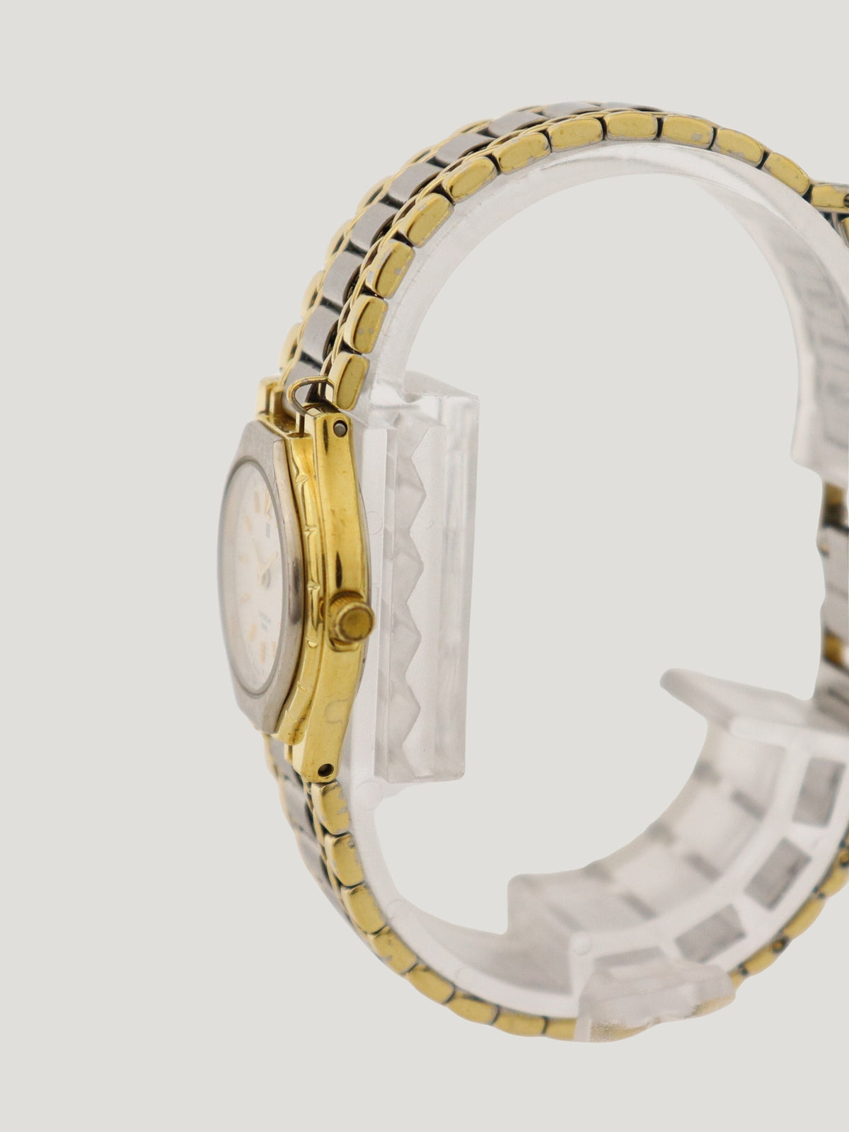 Round-bezel watch