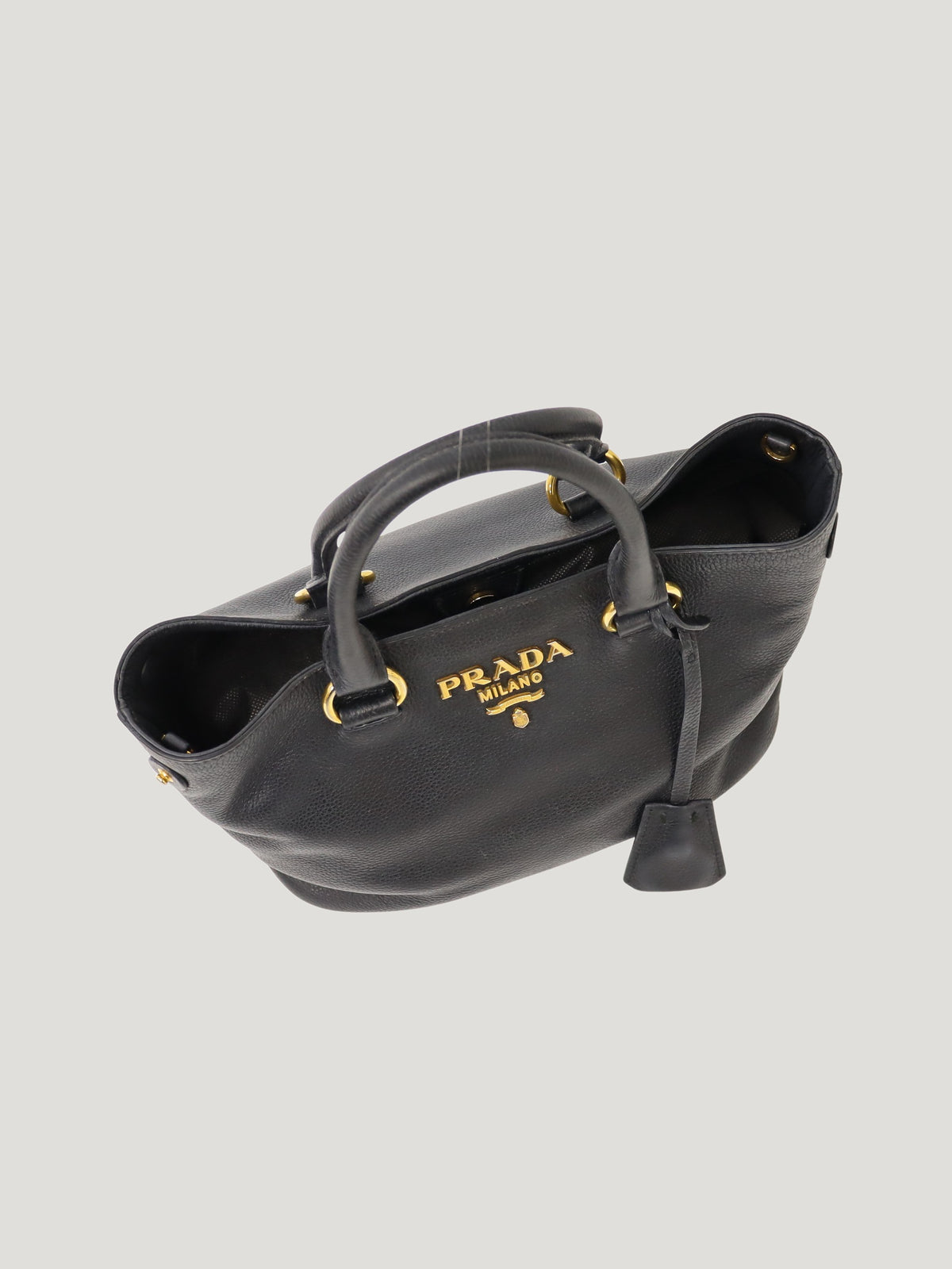 Logo hardware leather 2-way bag