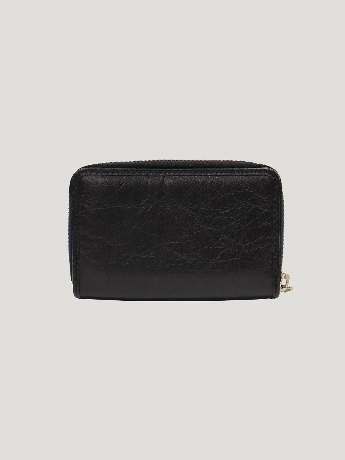 Logo Hardware Leather Zip Coin Purse