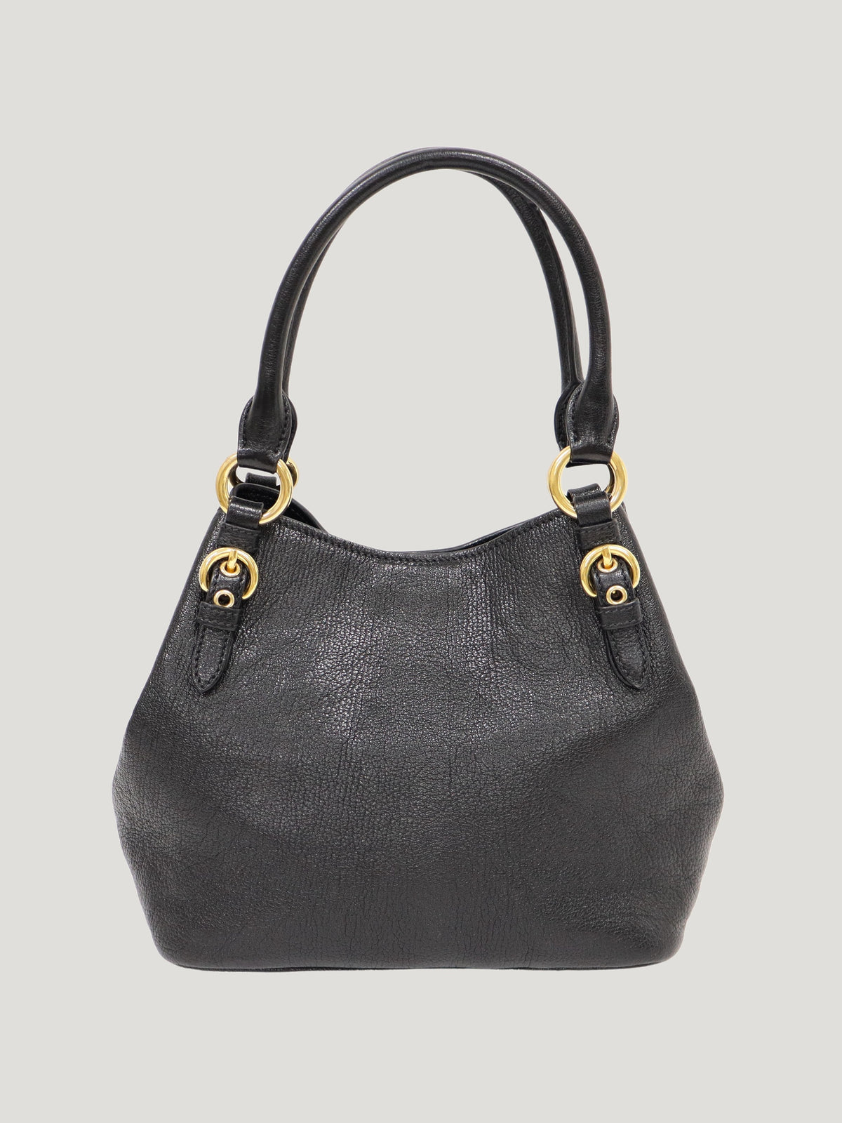 Logo Leather 2-Way Bag