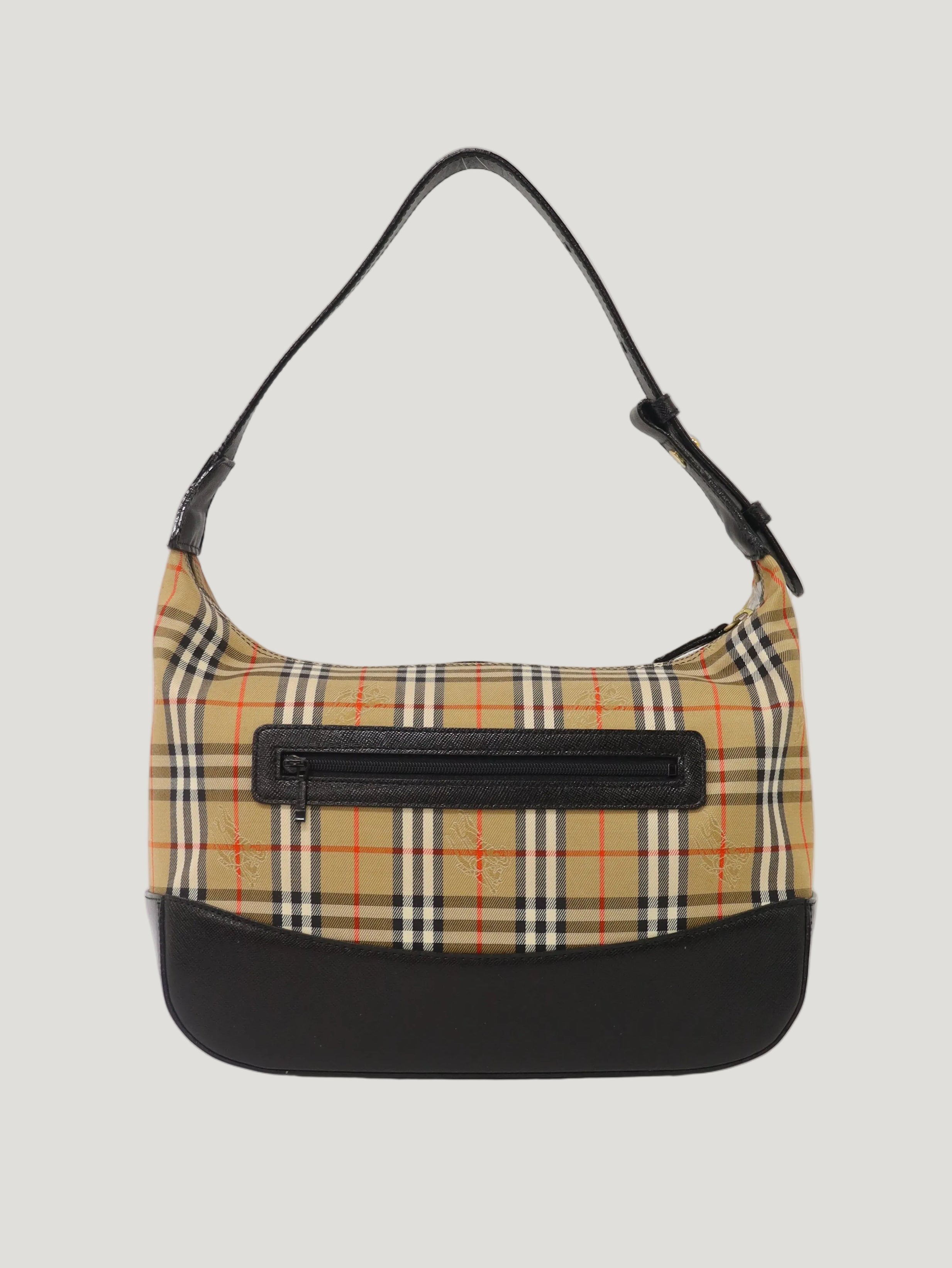 Checked one-shoulder bag